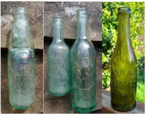 Range of bottles from Kirby & McKee, Bletchley