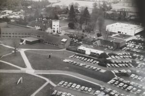 MKDC additions and carparking c.1975. MKDC collection