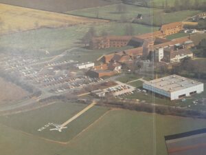 MKDC sale brochure c.1984. Not many offices boasted their own helipad...
